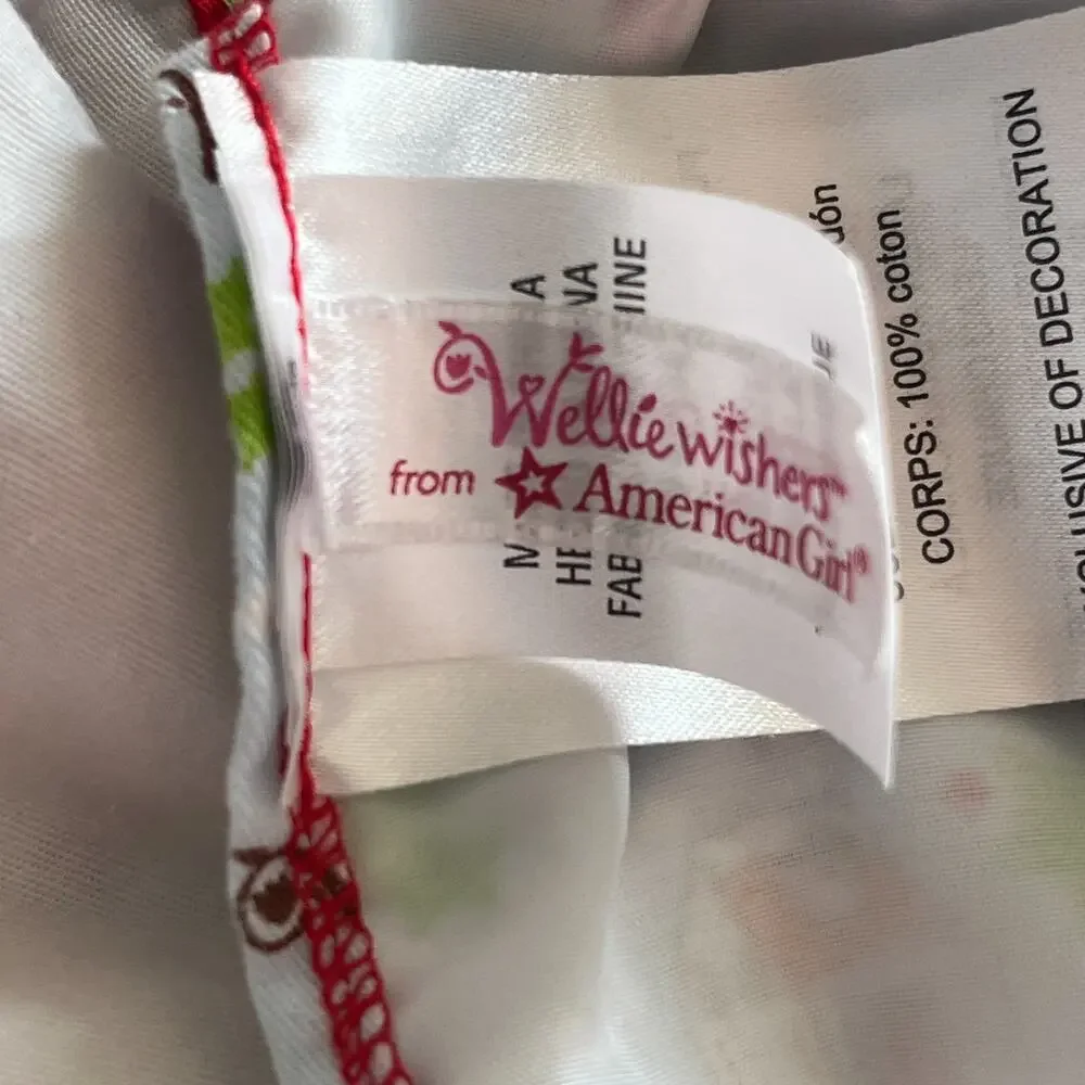 Wellie Wishers Little Girl's Holiday Apron Adjustable Straps American Girl